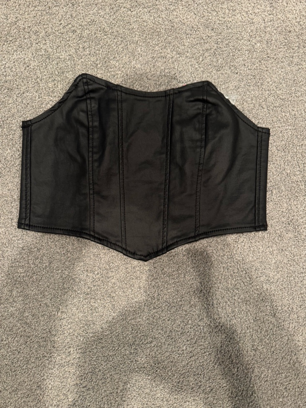 Edikted Black Strapless Corset Top